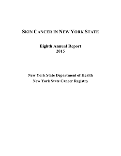 Skin Cancer in New York State 2015 Report