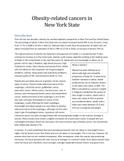 Obesity-related cancers in New York State