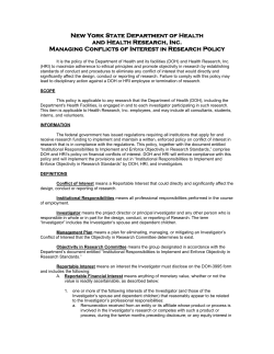 Managing Conflicts of Interest in Research Policy