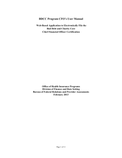 BDCC Program CFO s User Manual