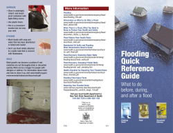 Flooding Quick Reference Guide