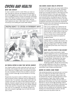 Odors and Health