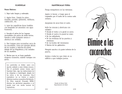 Discargue un imprimible Elimine a las cucarachas