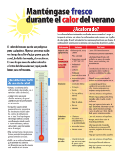 Mant ngase fresco durante el calor del verano