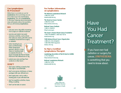 Have You Had Cancer Treatment?