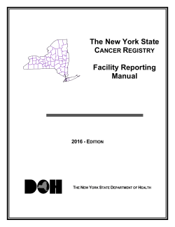 Facility Reporting Manual