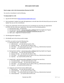 EPOC Quick Users Guide