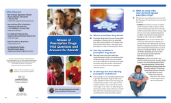 Misuse of Prescription Drugs Climbing in Middle and High School Students - Vital Questions and Answers for Parents