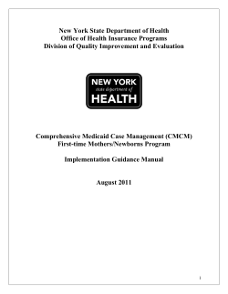 First-time Mothers/Newborns Program Implementation Guidance Manual (PDF, 1.4MB, 35pg.)