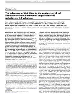 the bites cause an increase in alpha-gal antibodies