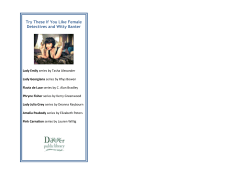 Lady Detectives and Witty Banter