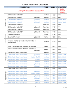 Publications Order Form