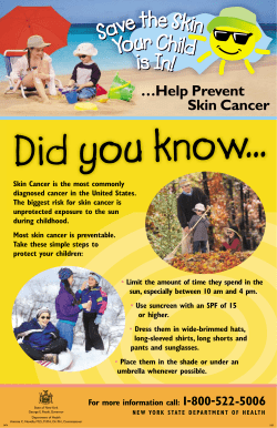 Save the Skin Your Child is In