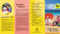 Save the Skin Your Child is In ... Help Prevent Skin Cancer