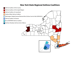 Map of Regional Asthma Coalitions by Geographic Coverage