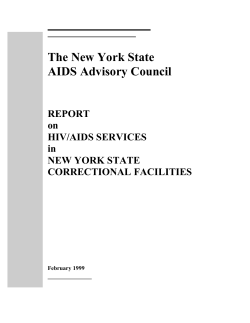 HIV/AIDS Services in New York State Correctional Facilities, February 1999