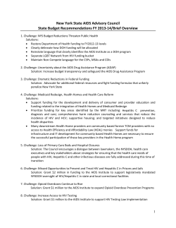 State Budget Recommendations FY 2013-2014, March 2013