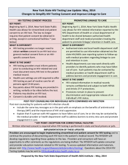 Public Health Law 2014 Updates