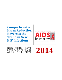 Comprehensive Harm Reduction Reverses the Trend in New HIV Infections