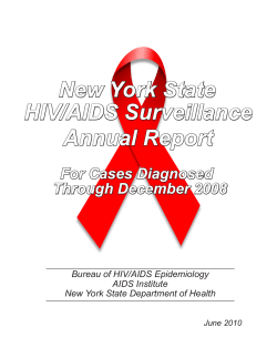 New York State HIV/AIDS Surveillance Annual Report - 2008