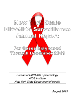 New York State HIV/AIDS Surveillance Annual Report - 2011