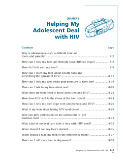 Helping My Adolescent Deal with HIV