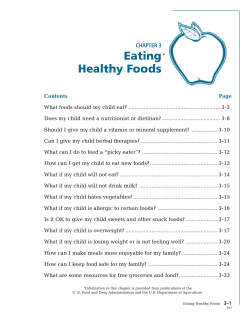 Eating Healthy Foods