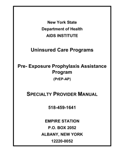 PrEP-AP Specialty Provider Manual