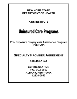 PrEP-AP Specialty Provider Agreement