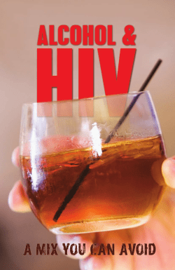 Alcohol HIV: A Mix You Can Avoid - Booklet, June 2013