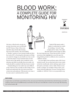 Blood Work: A Complete Guide for Monitoring HIV