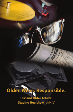 Older. Wiser. Responsible, HIV and Older Adults: Staying Healthy with HIV - Booklet, English
