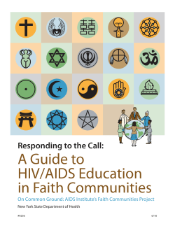 Responding to the Call: A Guide to HIV/AIDS Education in Faith Communities, June 2010
