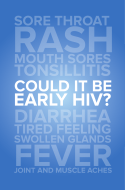 Could It Be Acute HIV? - Booklet, September 2007