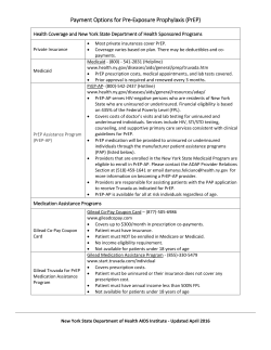 Payment Options for PrEP