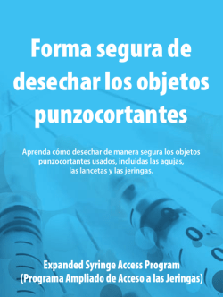 C&oacute;mo desechar de manera segura objetos hogare&ntilde;os punzantes