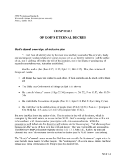 Summary of WCF, Chapter 3