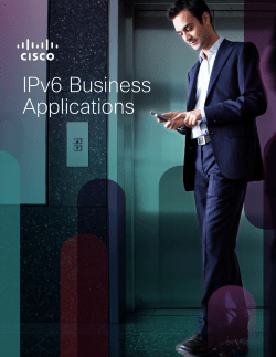 Cisco IPv6 Business Applications White Paper