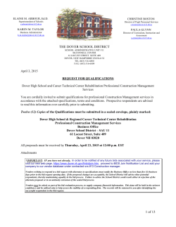 DHS-CTC Project RFQ Packet - Construction Management