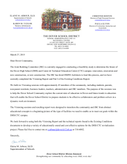 Educational Visioning Report, DHS and CTC, March 27, 2015