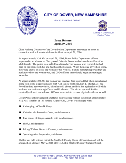 PR-2016-04-29 Earl Shaffer Arrest