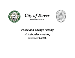 Presentation to stakeholders, 9/2/2014