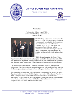 PR-2016-04-07 CALEA Accreditation Award