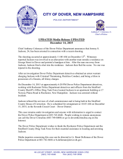 PR-2015-12-15 Jeremy Jackson Arrested