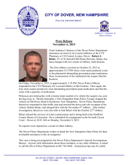 PR-2015-11-06 Belair Arrest