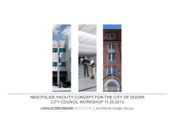 Police Department - Public Parking Garage Concept Design - City Council Workshop 2013-11-13