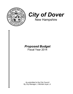FY2014 Proposed Budget