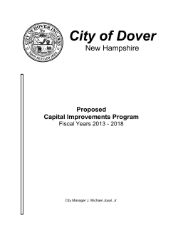 FY2013-18 Capital Improvement Planning (CIP) Book