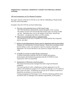 FY09 City Council Evaluation Comments Addendum