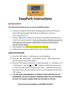 EasyPark Instructions